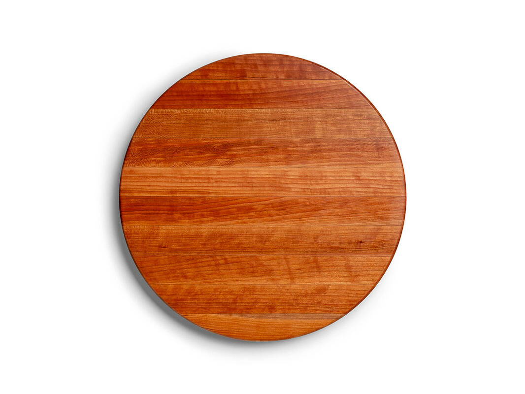 Pro Chef Rund-Schneidebrett mit Griffmulden; American Cherry; beidseitig einsetzbar 168