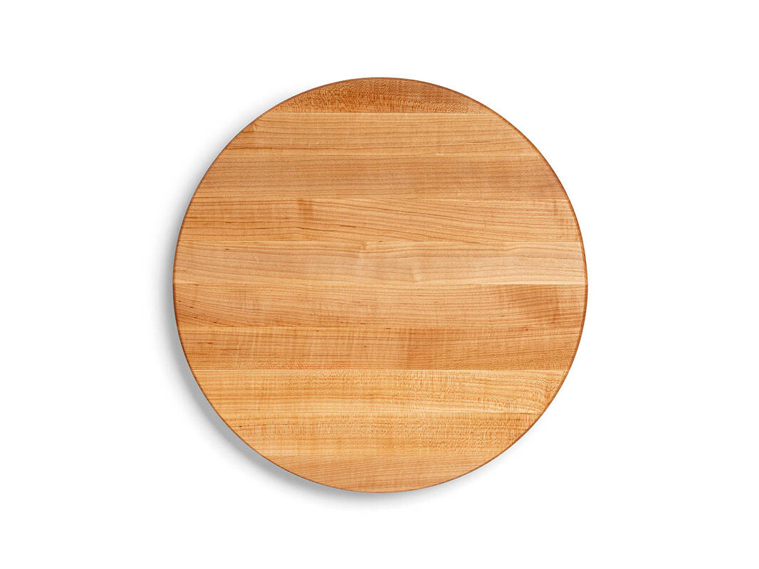 Pro Chef Rund-Schneidebrett mit Griffmulden; Hard Maple; beidseitig einsetzbar 166