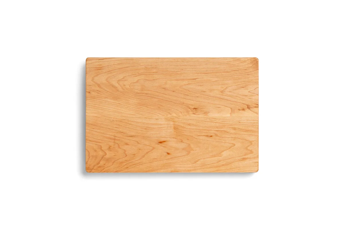 Pro Chef Lite Hard Maple Schneidebrett mit Griffmulden und Saftrille; beidseitig einsetzbar 9