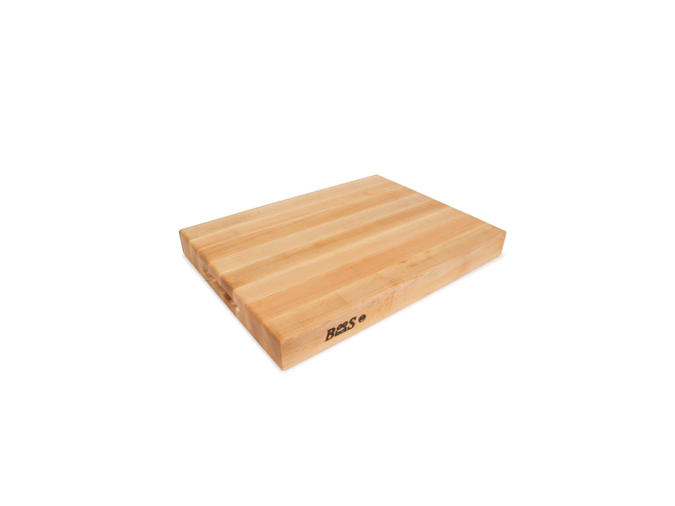 Pro Chef Hard Maple Cutting Board with recessed handles; can be used on both sides 37