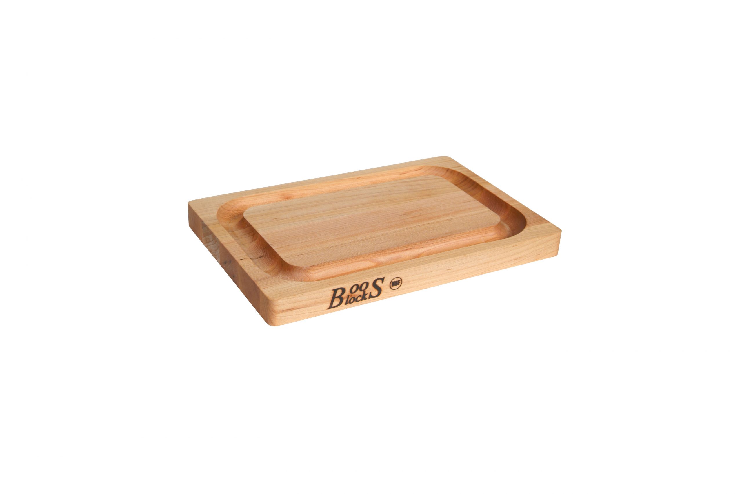 Pro Chef Lite Hard Maple Cutting Board with recessed grip and juice groove; can be used on both sides 21