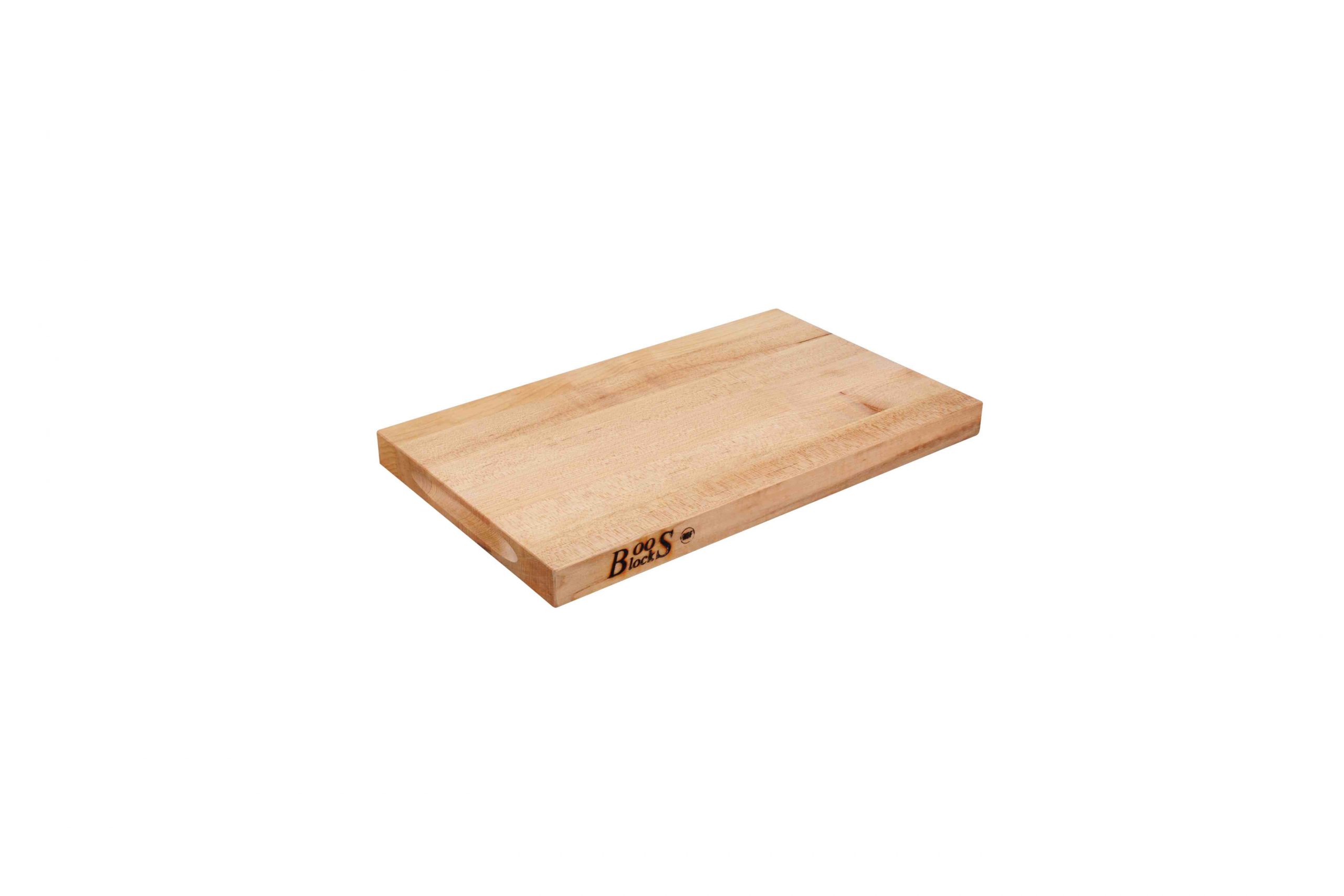 Pro Chef Lite Hard Maple Cutting Board with recessed grip; can be used on both sides 23