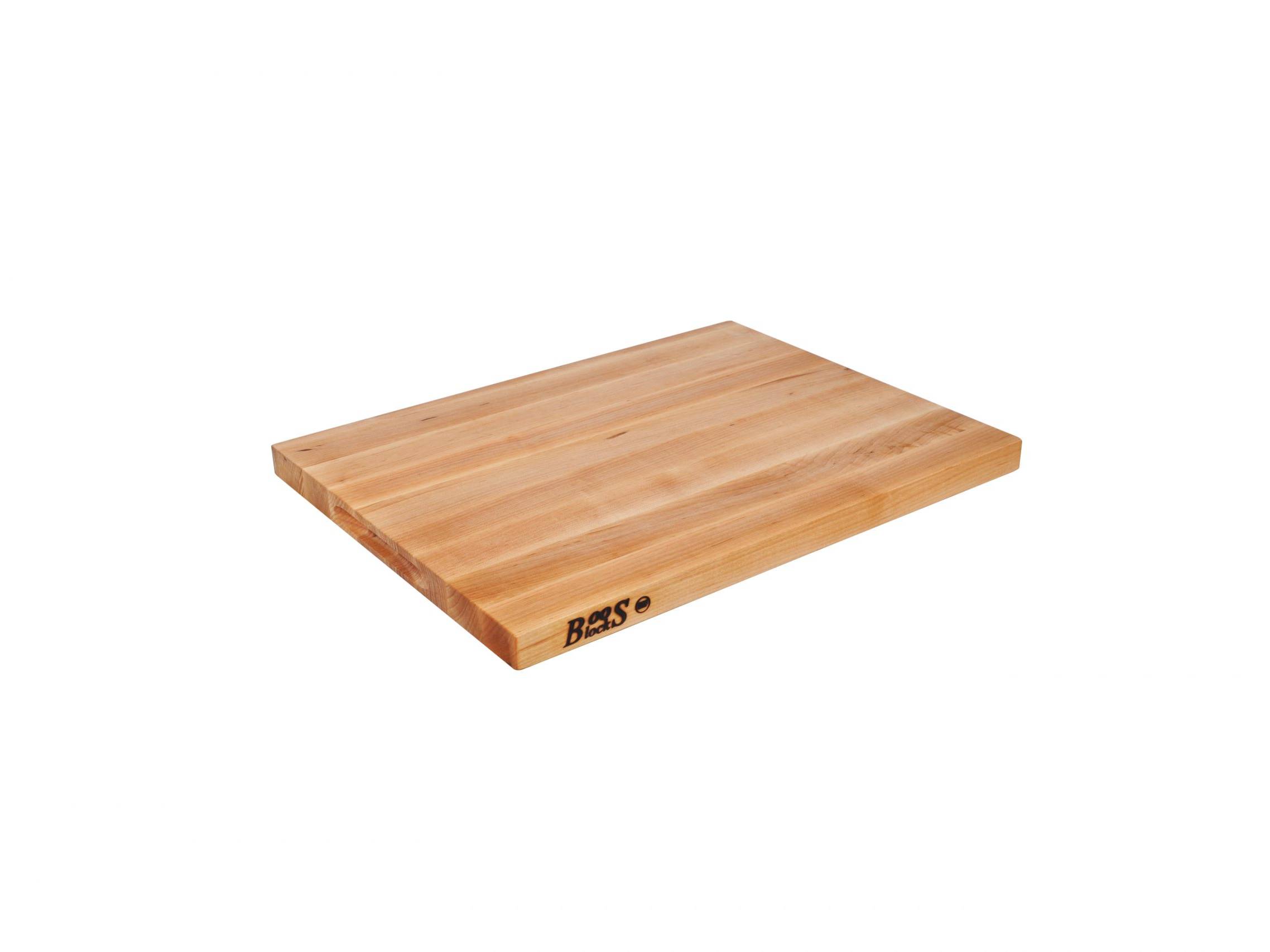 Pro Chef Lite hard maple chopping board with recessed grips; can be used on both sides 75