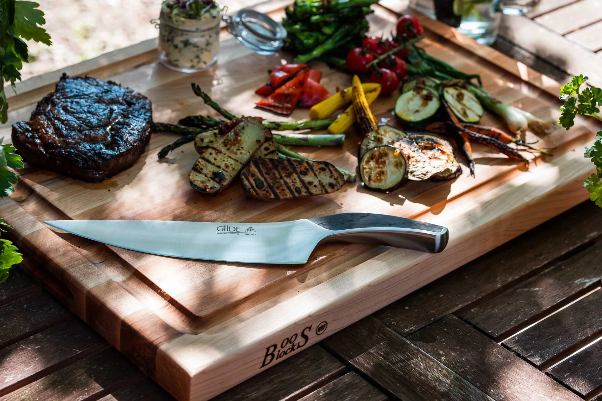 Pro Chef Hard Maple Schneidebrett mit Saftrille und Griffmulden; beidseitig einsetzbar 10 Pro Chef Hard Maple Schneidebrett mit Saftrille und Griffmulden; beidseitig einsetzbar 9