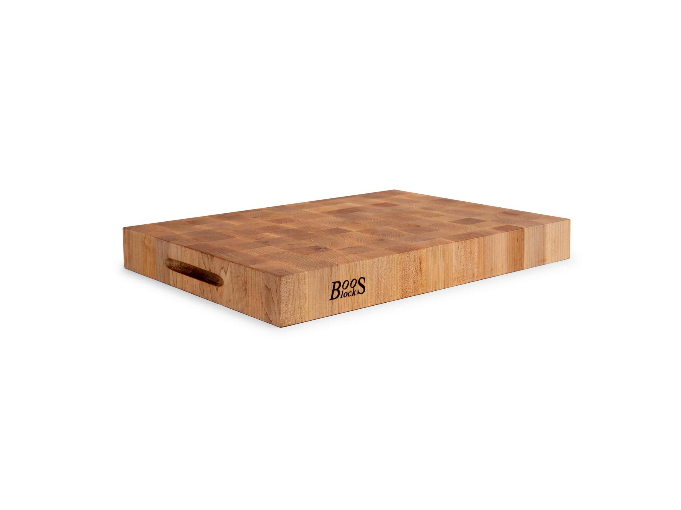 Boos® Hard Maple face wood chopping board with recessed grips; can be used on both sides 63