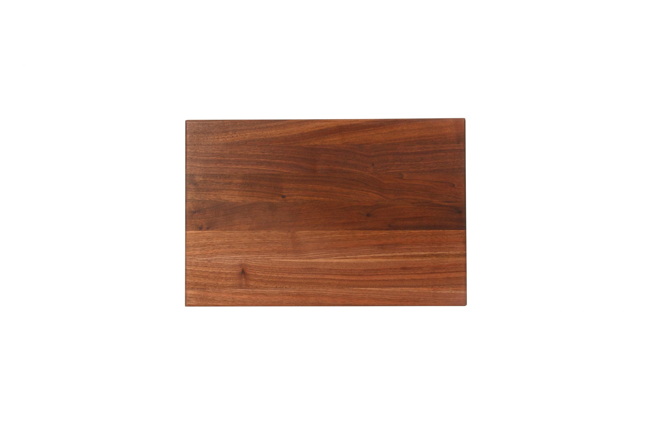 Pro Chef Black Walnut cutting board with recessed handles; can be used on both sides 21
