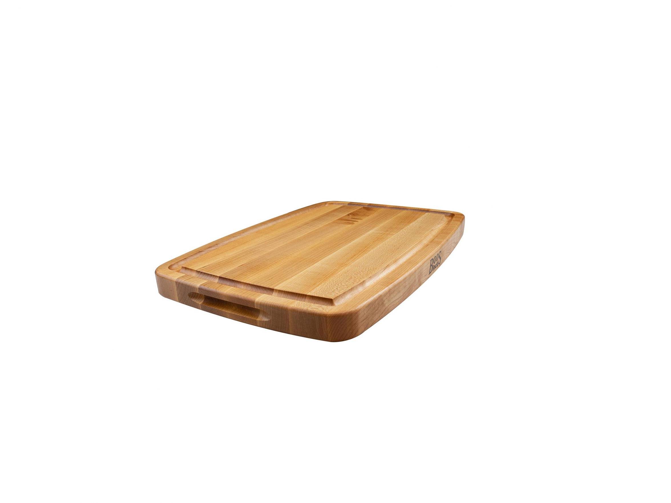 Pro Chef Hard Maple Cutting Board with recessed handles; can be used on both sides 23