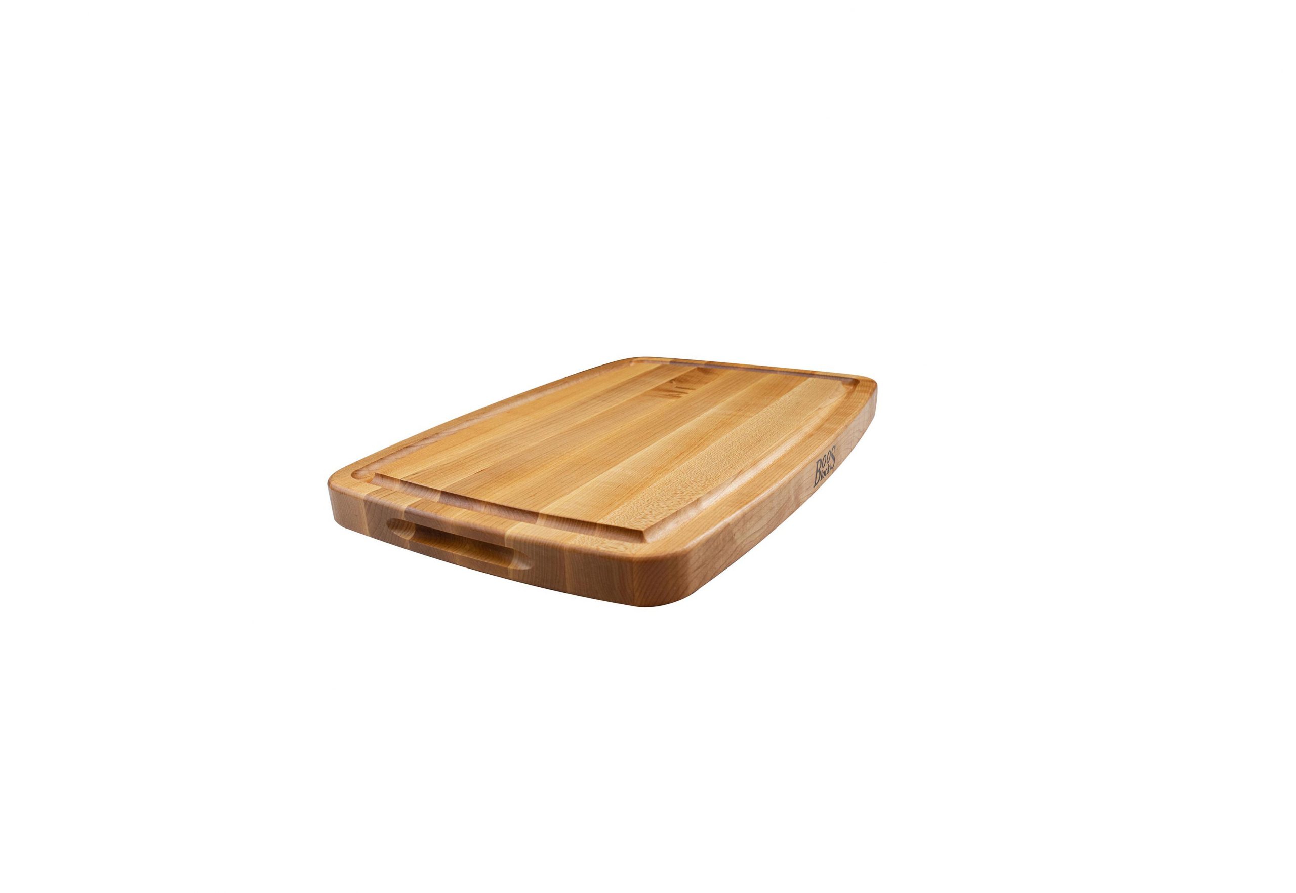 Pro Chef Hard Maple Cutting Board with recessed handles; can be used on both sides 17