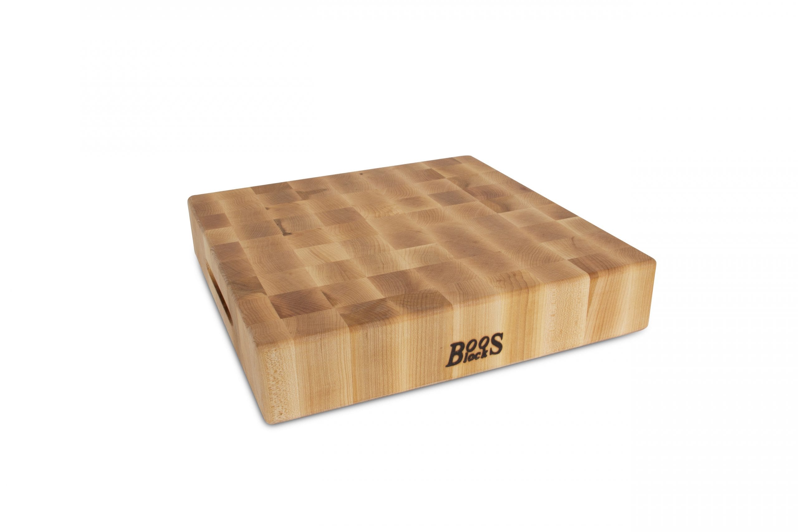 Boos® Hard Maple Stirnholzhackbrett mit Griffmulden; beidseitig einsetzbar 25