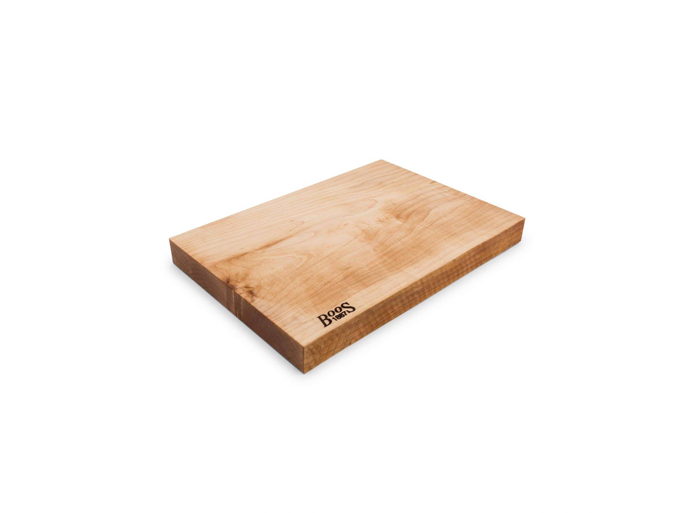 Boos 1887 / Rustic Edge one piece cutting board; hard maple; can be used on both sides 73