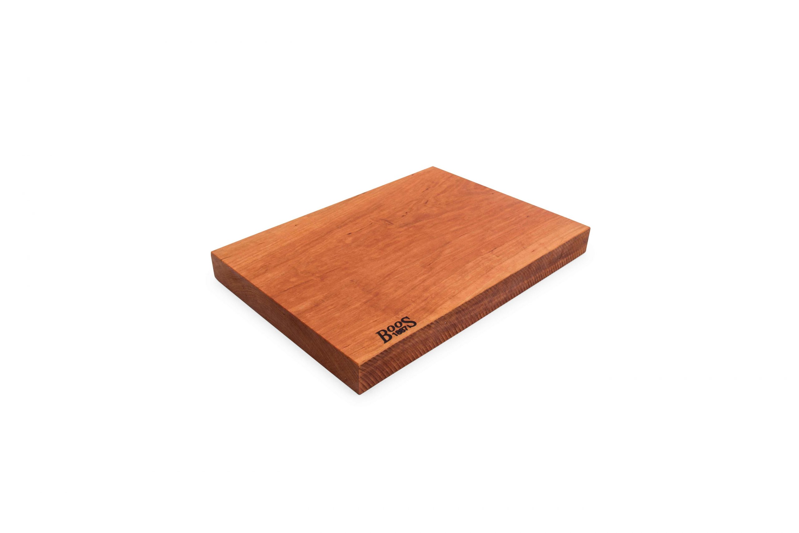 Boos 1887 / Rustic Edge one piece cutting board; American Cherry; can be used on both sides 1