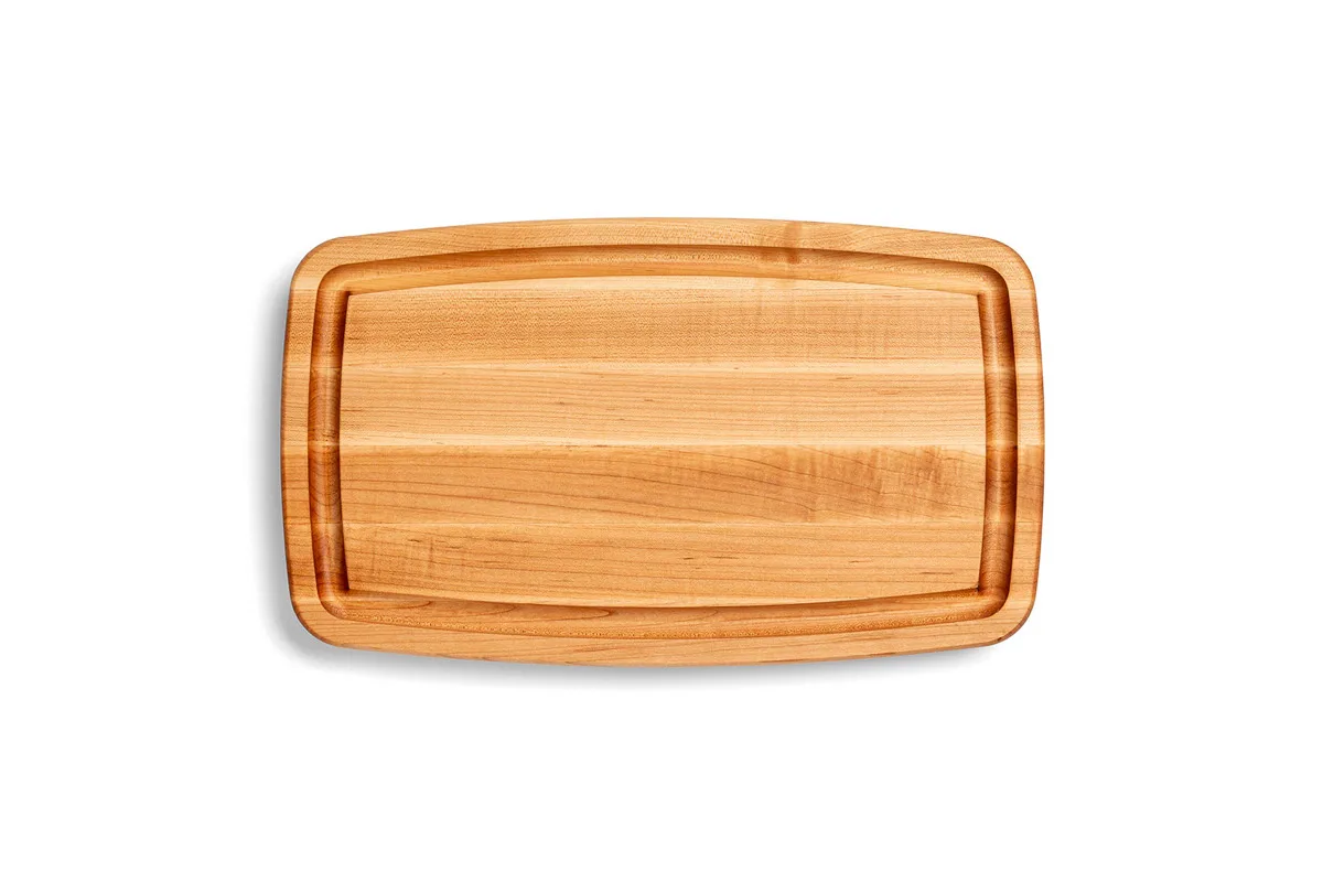 Pro Chef Hard Maple Schneidebrett mit Griffmulden; beidseitig einsetzbar 1