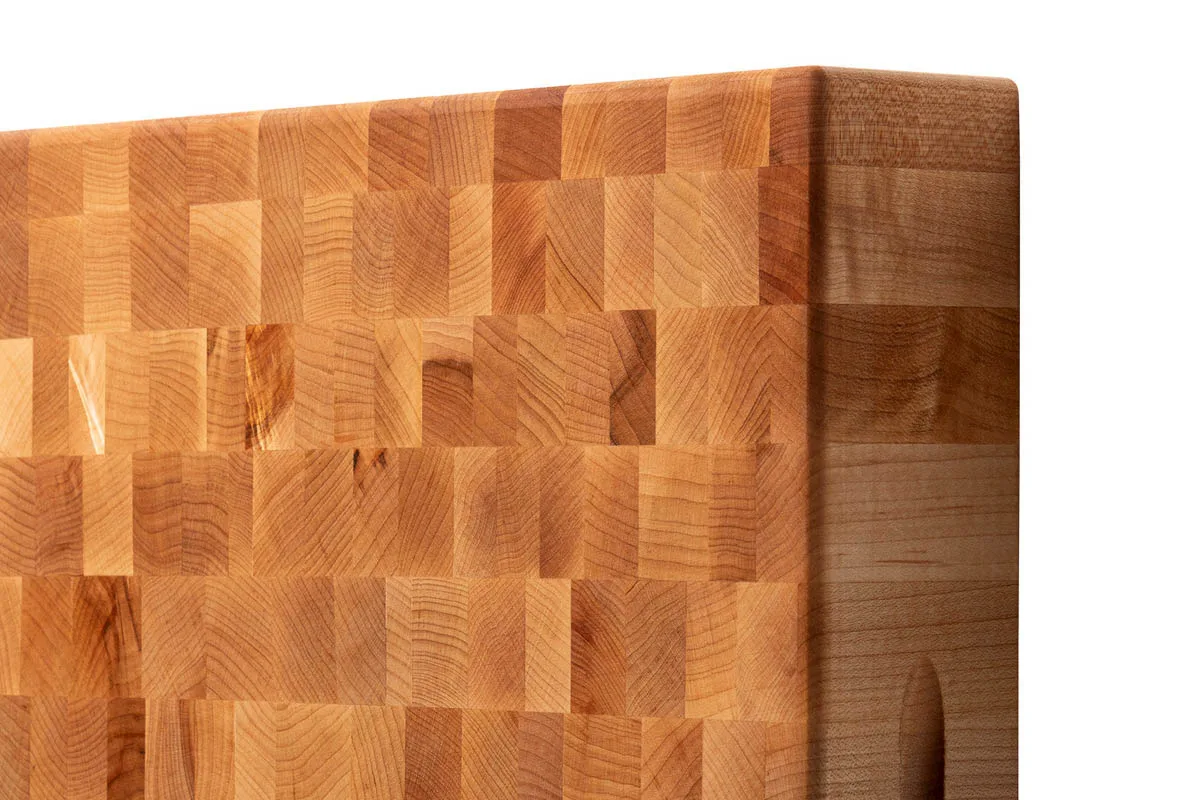 Boos® Hard Maple Stirnholzhackbrett mit Griffmulden; beidseitig einsetzbar 4 Boos® Hard Maple Stirnholzhackbrett mit Griffmulden; beidseitig einsetzbar 3