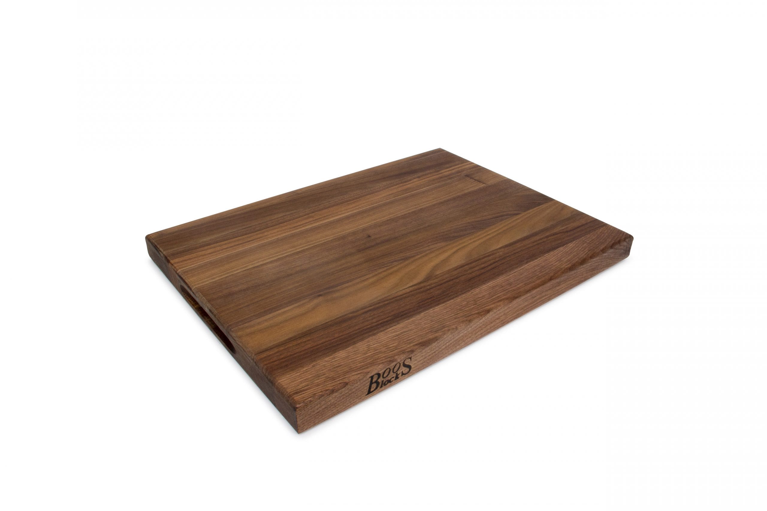 Pro Chef Black Walnut chopping board with recessed grips; can be used on both sides 63