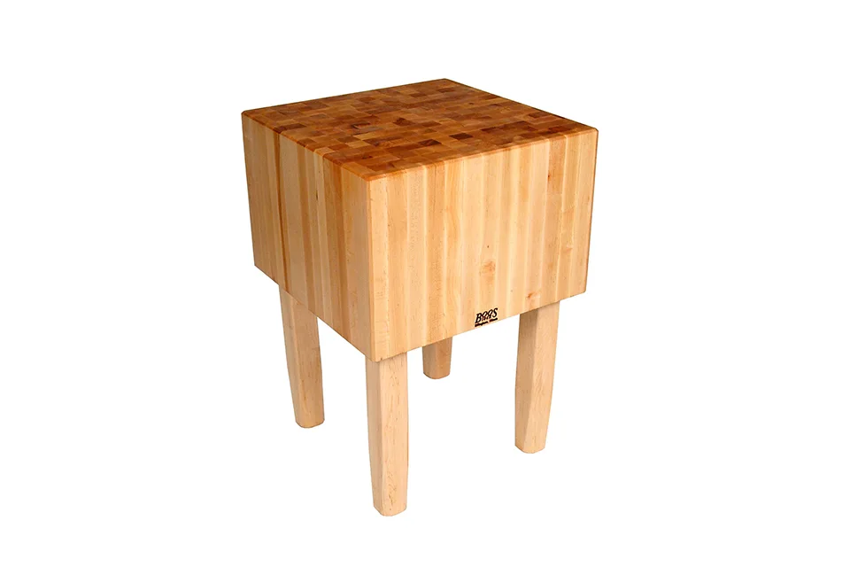 Klassischer Boos® AA Butcher Block; Stirnholzkonstruktion; North American Hard Maple; natürliches Finish mit Bienenwachs 139 Klassischer Boos® AA Butcher Block; Stirnholzkonstruktion; North American Hard Maple; natürliches Finish mit Bienenwachs 138