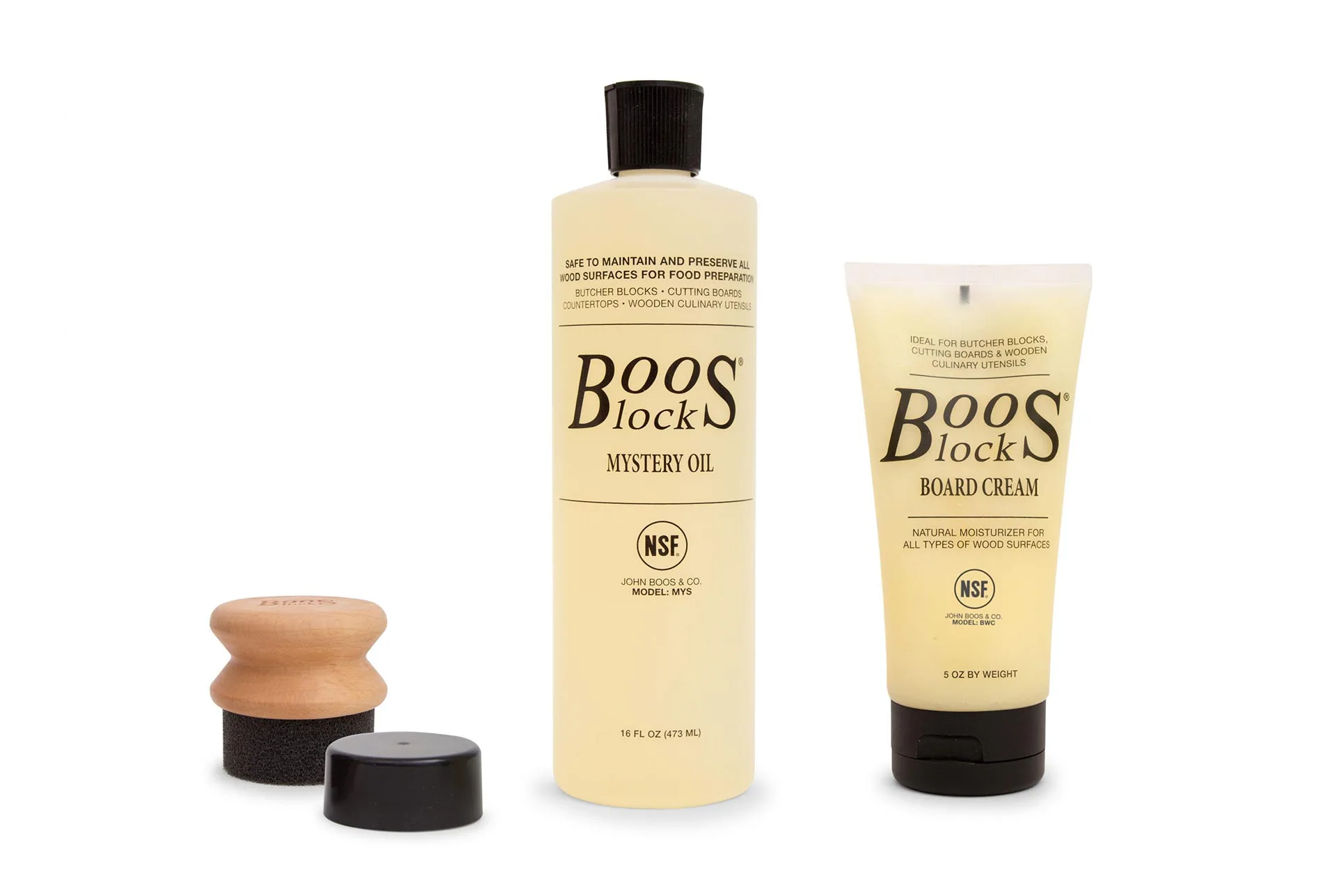 Boos Blocks® MYSCRMAPP Cutting Board Care Set 5