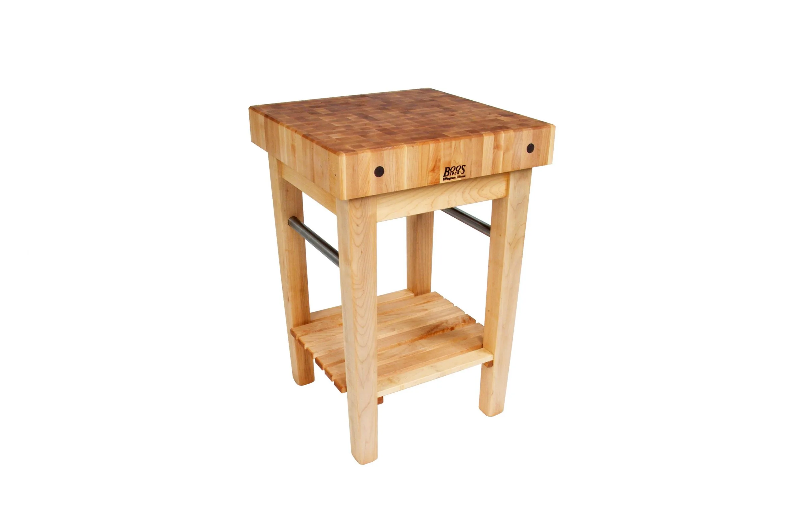 Boos® Maple Gourmet Block mit unterer Ablage und Rollen 125 Boos® Maple Gourmet Block mit unterer Ablage und Rollen 124