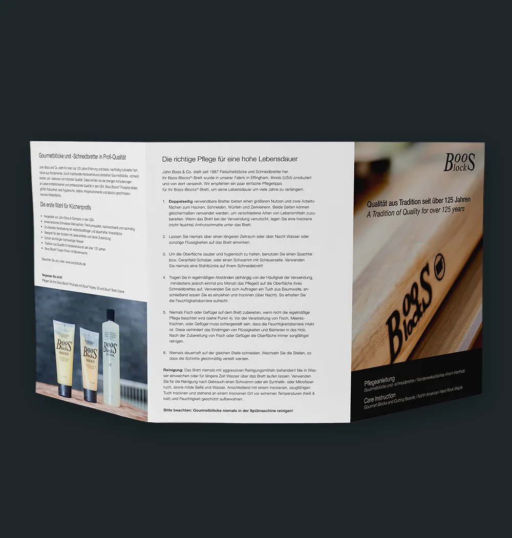 Boos Block® Pflegeanleitung Hard Maple (GER:ENG) 21