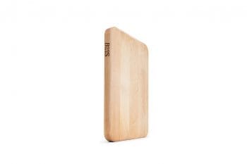 Chop-N-Serve hard maple chopping board with recessed grips; can be used on both sides 5