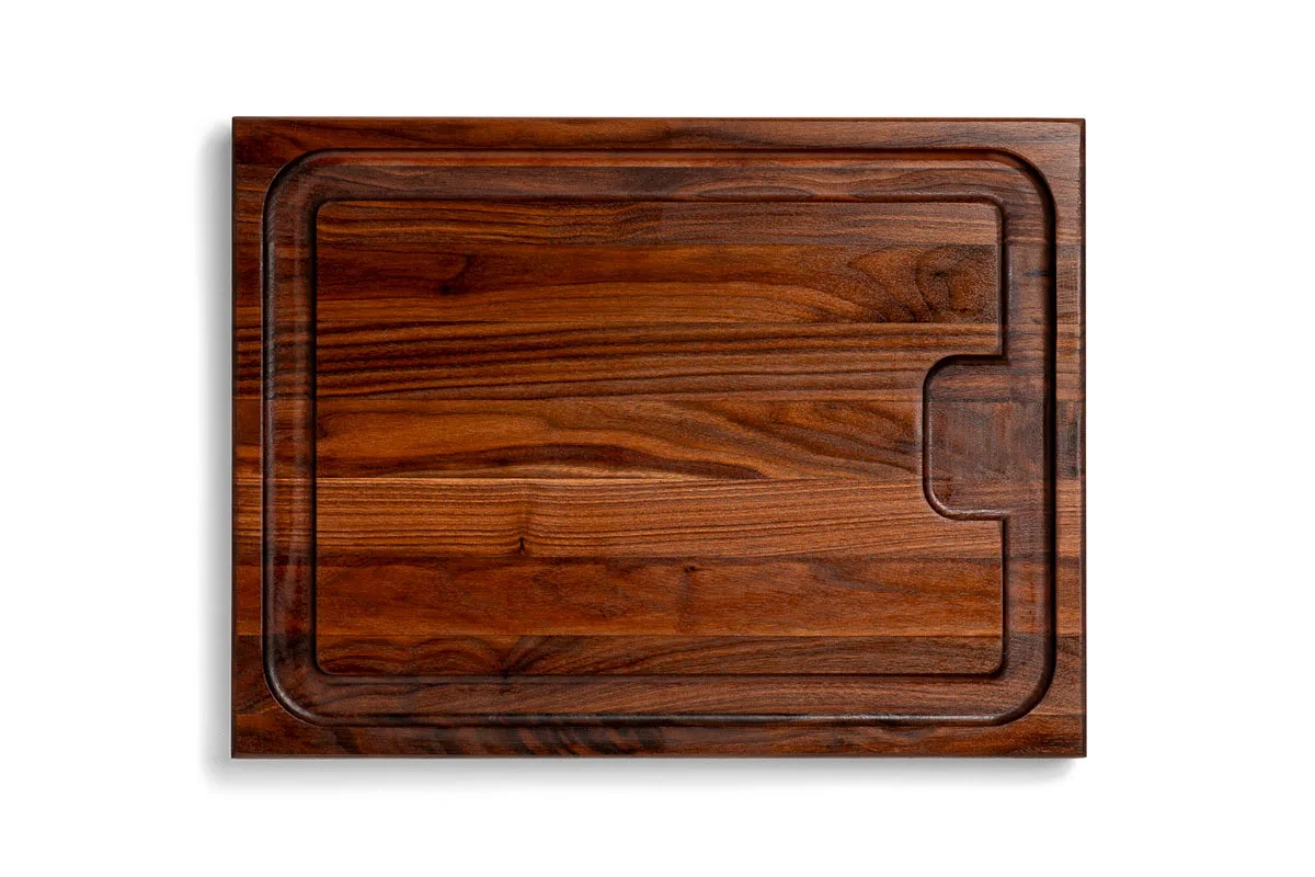 Pro Chef Black Walnut Wende-Schneidebrett mit Saftrille und Griffmulden 2 Pro Chef Black Walnut Wende-Schneidebrett mit Saftrille und Griffmulden 1