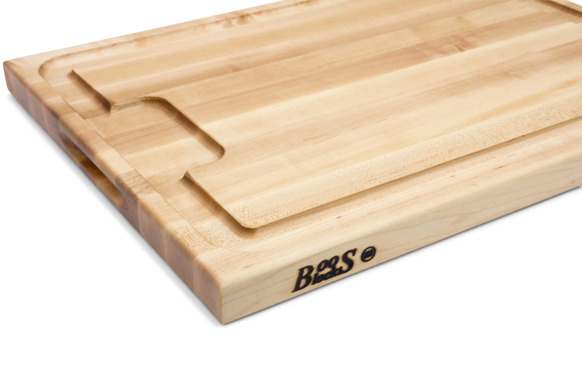 Pro Chef Hard Maple Schneidebrett mit Saftrille und Griffmulden; beidseitig einsetzbar 4