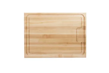 Pro Chef Hard Maple Schneidebrett mit Saftrille und Griffmulden; beidseitig einsetzbar 18