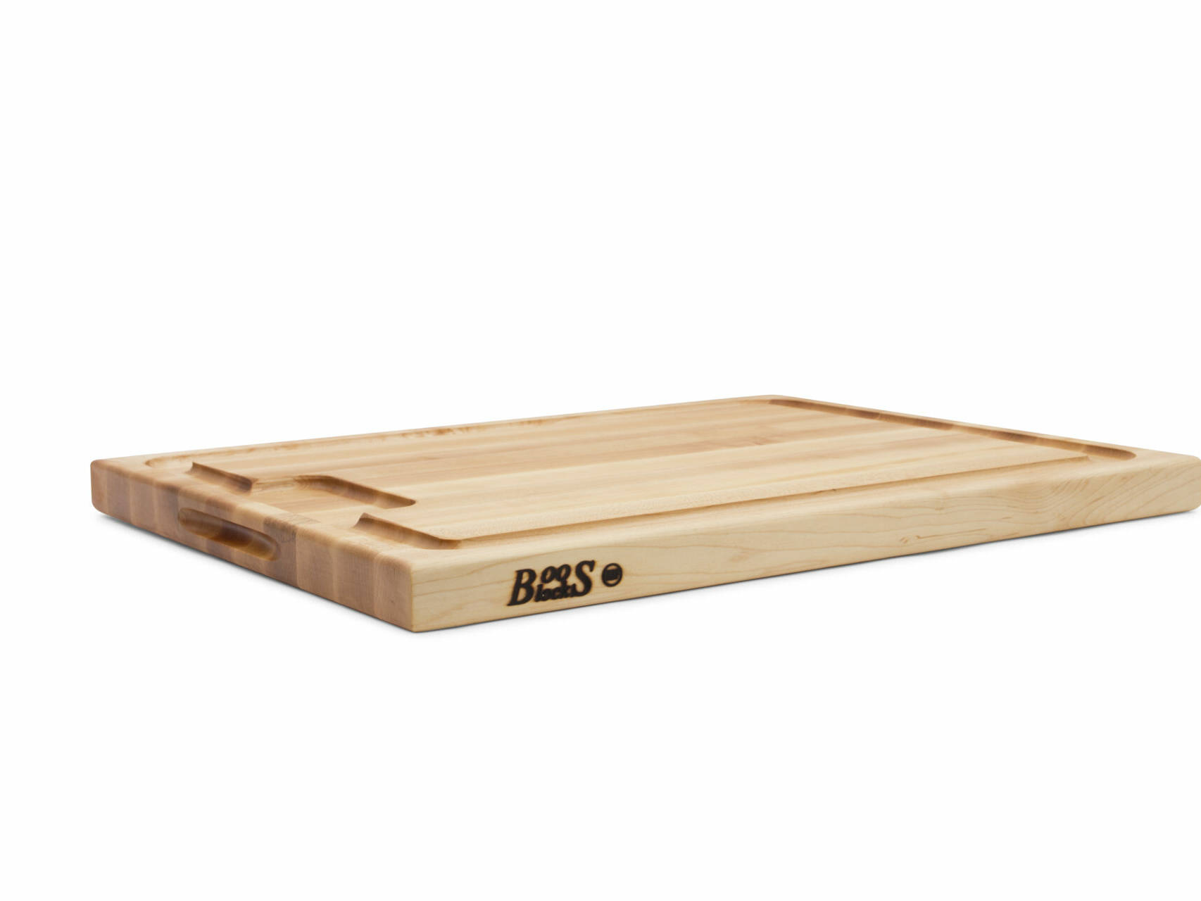 Pro Chef Hard Maple Cutting Board with Juice Groove and Recessed Handles; Can Be Used on Both Sides 45