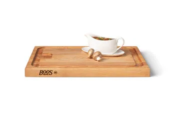 Pro Chef Hard Maple Schneidebrett mit Saftrille und Griffmulden; beidseitig einsetzbar 15