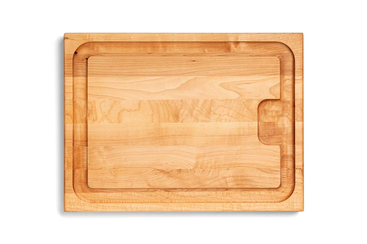 Pro Chef Hard Maple Schneidebrett mit Saftrille und Griffmulden; beidseitig einsetzbar 1