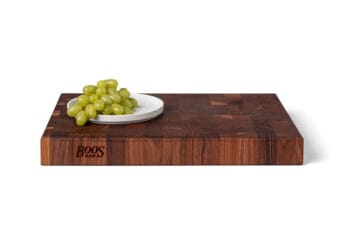 Boos Block® Black Wanut Stirnholzhackbrett mit Griffmulden; Beidseitig Einsetzbar 9